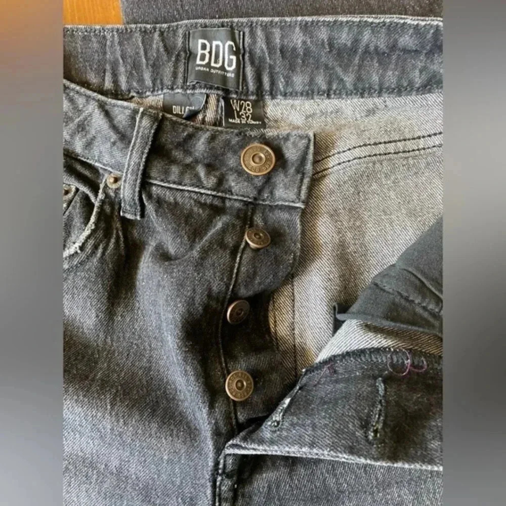 BDG Straight Jeans Black washed - Picture 10 of 12